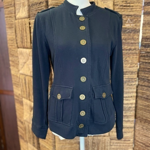 Green Dragon Black Military Jacket with back design size small